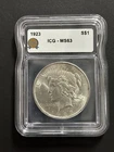 1923 Peace Silver Dollar ICG MS63