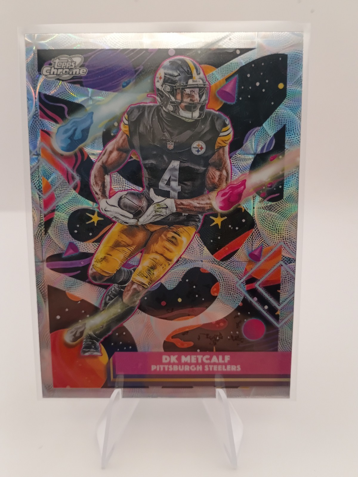2026 Topps Cosmic Chrome DK Metcalf Nucleus SP Steelers 