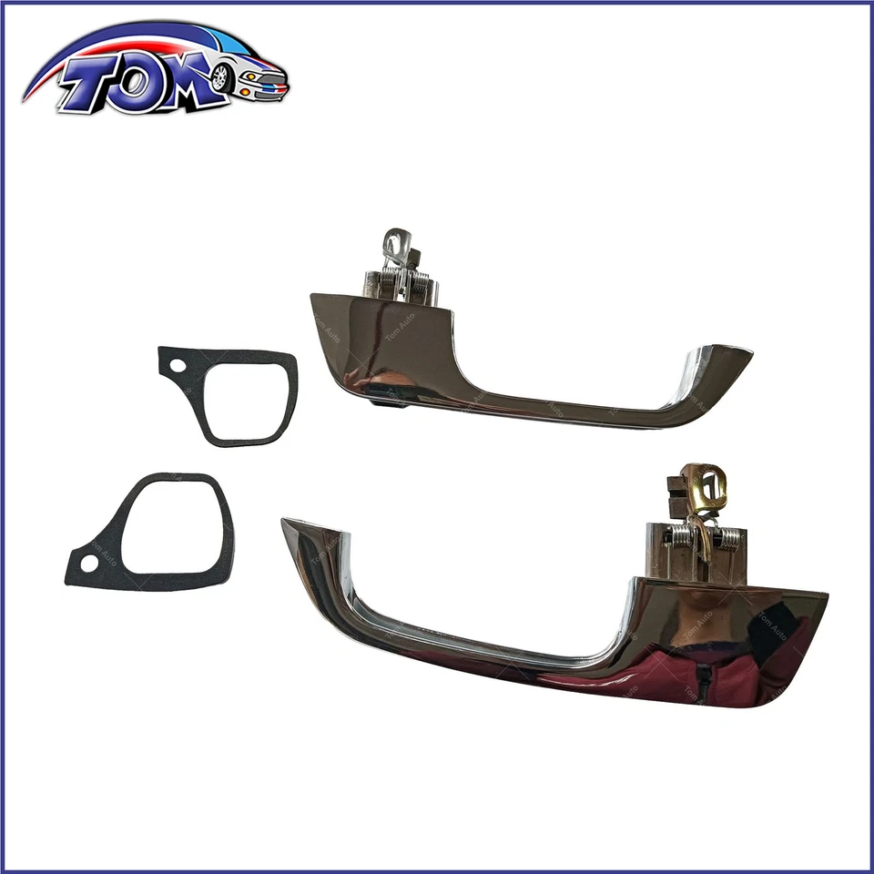 Pair Set Chrome Outer Outside Exterior Door Handle For Chevy GMC Pickup Truck Foto 4 de 4