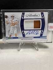 2025 Flawless Arch Manning RPA /15 On Card Auto 2 Color Patch Sapphire Texas