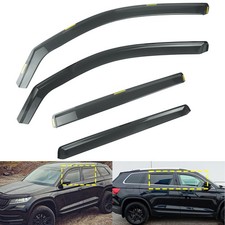 Wind Deflectors Sun Rain Guard w/Clips For Skoda Kodiaq MK1 SUV 5 Door 2016-2024