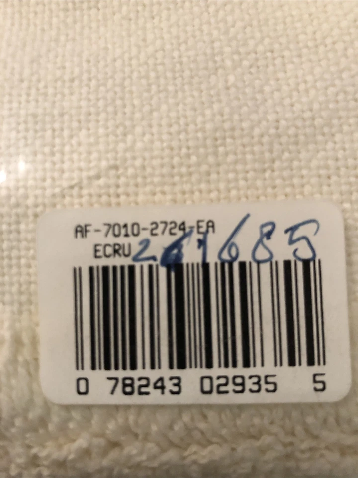 Charles Craft Cross Stitch Alphabet Afghan Ecru New - Image 4 of 4