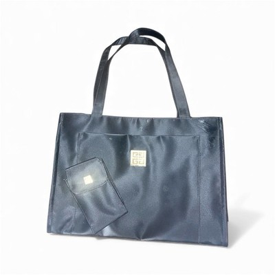 Givenchy Parfumes Black Zipper Tote Shoulder Bag with Phone Case. Authentic.