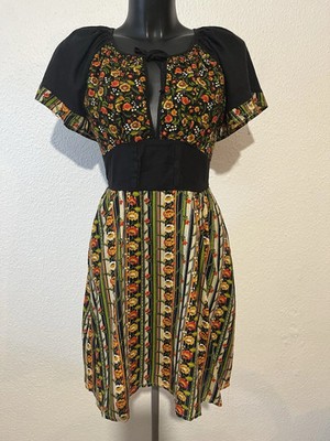 Marie Robelle Sommerkleid 38 Blumen Motive