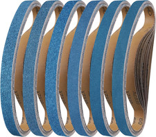 10-Piece 1 X 30 Inch 40-400 Grit Zirconia Sanding Belts, Heavy Duty Long-Lasting
