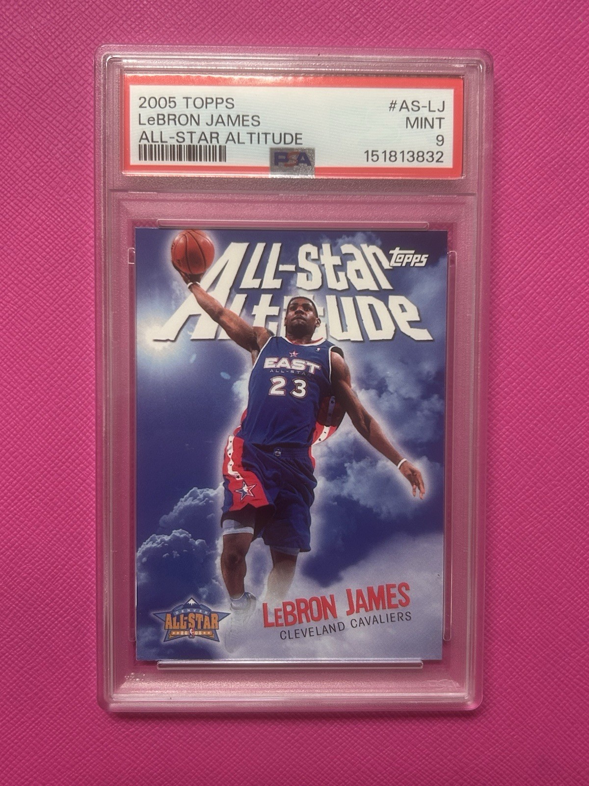 2005-06 Topps LeBron James All-Star Altitude #AS-LJ Cavaliers PSA 9 Cavaliers