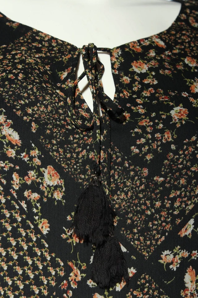 MANGO CASUAL WEAR Robe courte Dames Robe T EU 34 noir-brun-blanc cassé - Photo 4/4