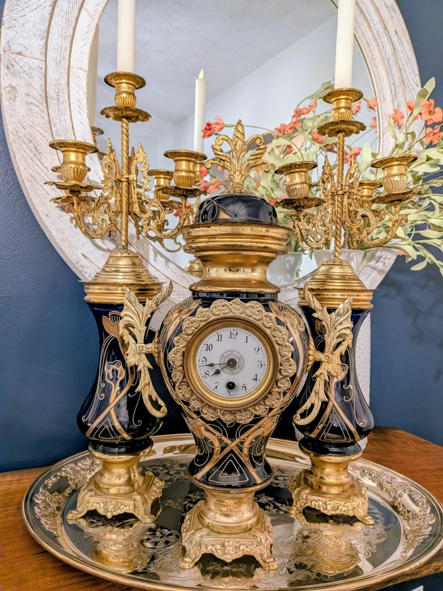 Clock Candelabra Indiana Collectible Shelf & Mantel Clocks (Pre