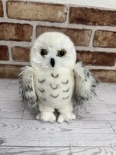 Douglas Wizard Snowy Owl Plush Stuffed Animal Black White Night Bird Cute 8