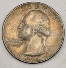 1964-D United States USA WASHINGTON QUARTER Vintage SILVER Coin