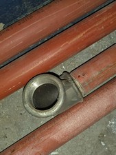 4xUSED Red Steel Gas Pipe Bundle–3x 3.2m+1x 2.2m with 90° Elbow Fitting-COLLECT