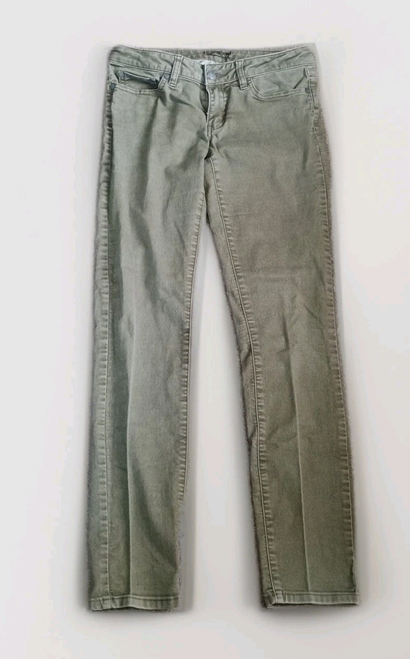 Prana 4/27 Green Kara Hiking Outdoor Stretch Organic Cotton Jeans Low rise