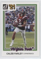 2021 Panini Chronicles Draft Picks Donruss Retro Pink Caleb Farley #28 2qw