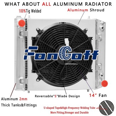For 89-94 LandRover Discovery 1 Defender 200 TDI Turbo 3Row Radiator Shroud Fan.