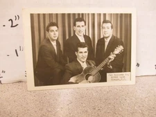 SUNNY LADS doo wop 1950s promo fan club card photo Jax records That's My Desire