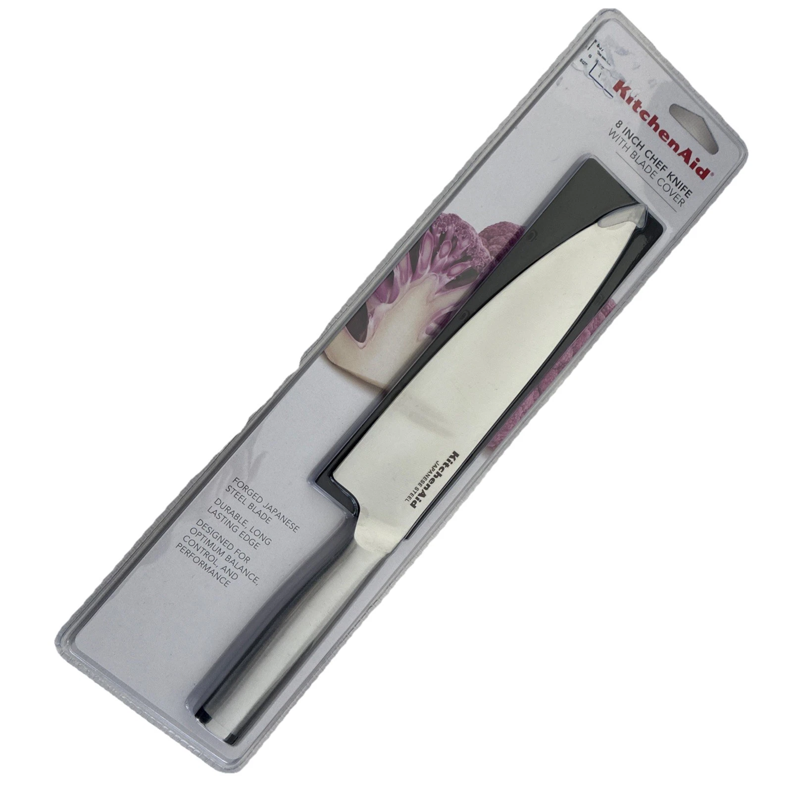New KitchenAid Stainless Steel Premium 8 Inch Chef Knife Silver