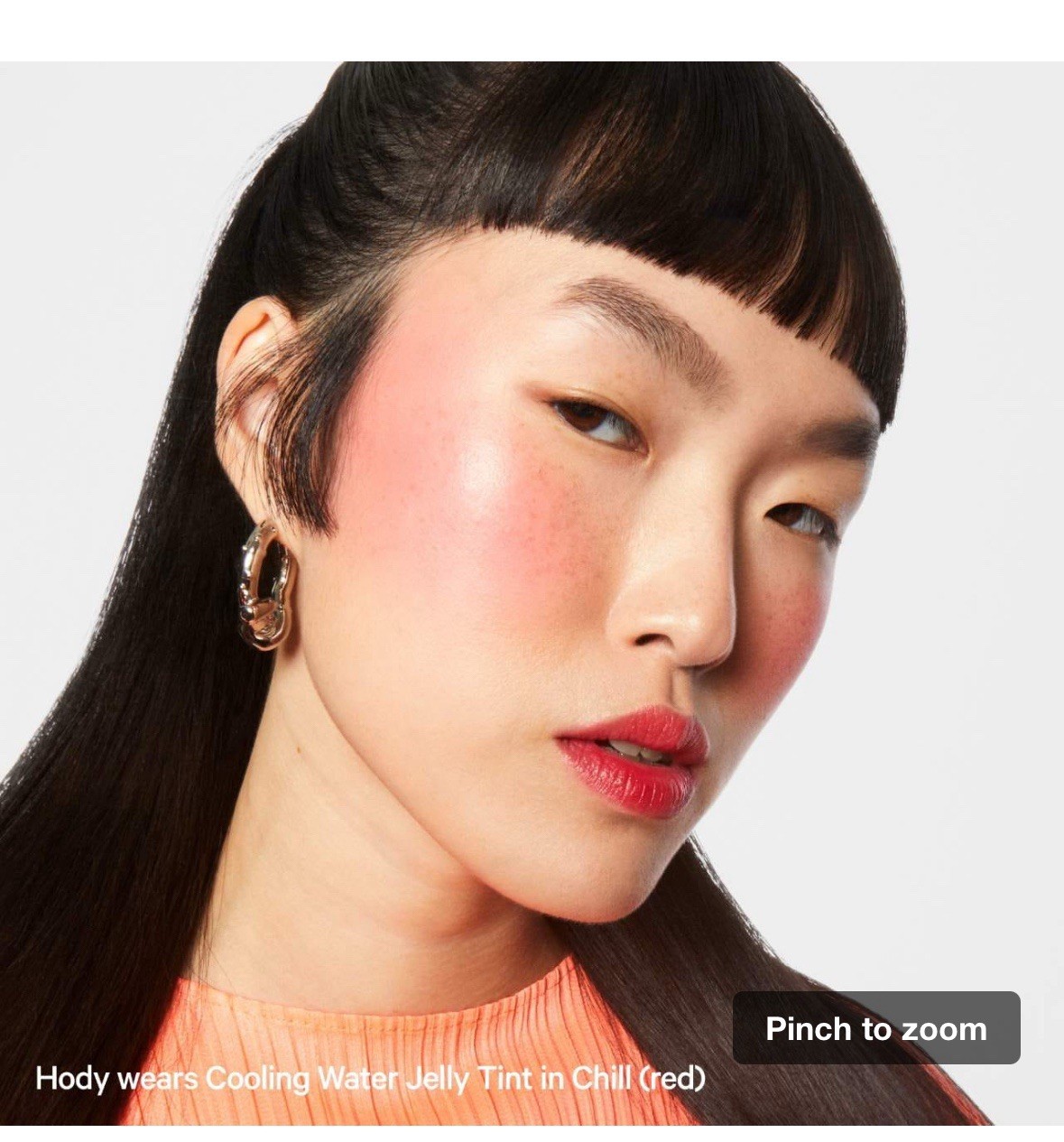 No.002 Cooling Jelly Lip and Cheek Tint Stick, Smooth Water-Based Makeup