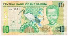 2006 Gambia 10 Dalasis 0976611 Paper Money Banknotes Currency