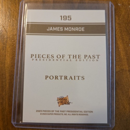 2023 Pezzi Del Passato Edizione Presidenziale Ritratti #195 James Monroe - Foto 2 di 2