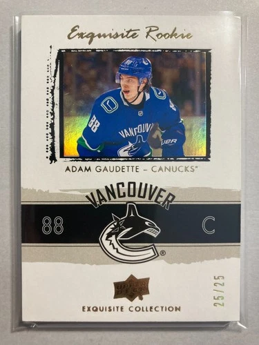 2018-19 Exquisite Coll. '03-04 Retro RC Gold Spectrum 03RAG Adam Gaudette 25/25