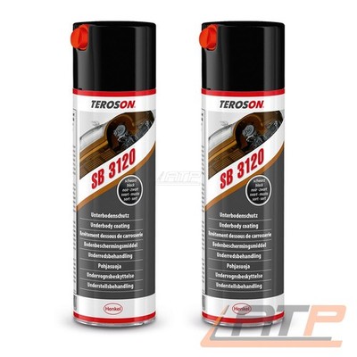 2x TEROSON SB 3120 500ml UNTERBODENSCHUTZ-SPRAY KORROSIONSSCHUTZ