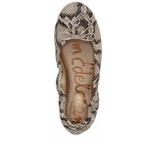 NWT Sam Edelman Gray Snake Print Ballet Flats Size 7