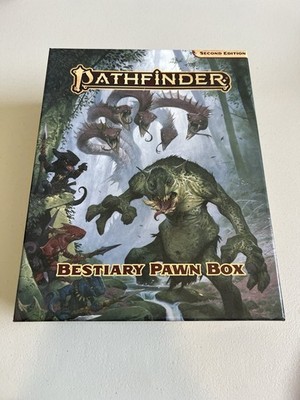 Paizo Pathfinder Second Edition Bestiary Pawn Box Open But Unused