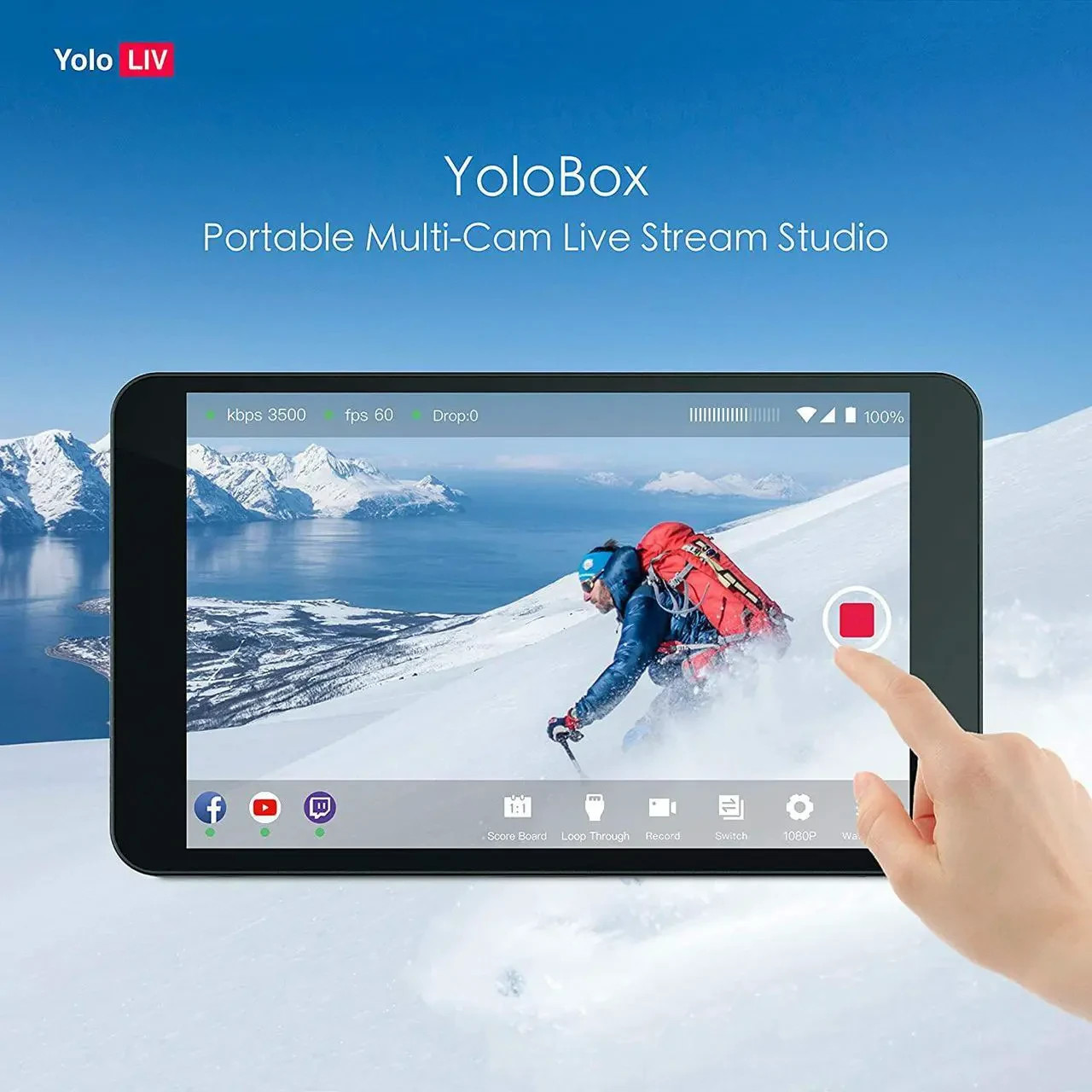 Yololiv YoloBox Portable Multi-Camera Live Streaming Device NEW IN UNOPENED BOX