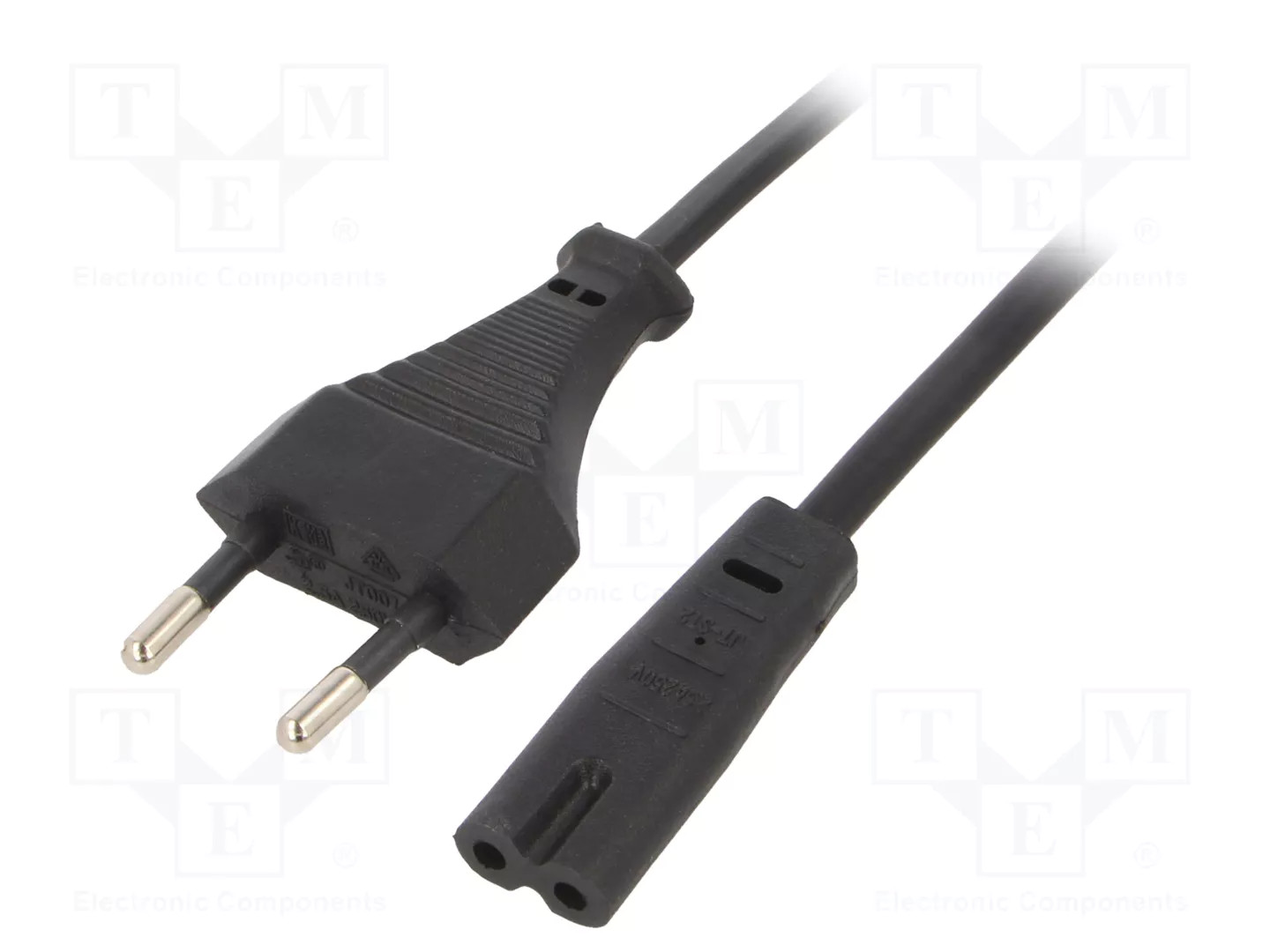 Cable Alimentación C7 1.8m Negro - Imagen 2
