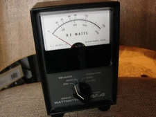 Drake W-4 Wattmeter 200 and 2000 Watt Scale Watt Meter Ham Radio W4 HF Untested