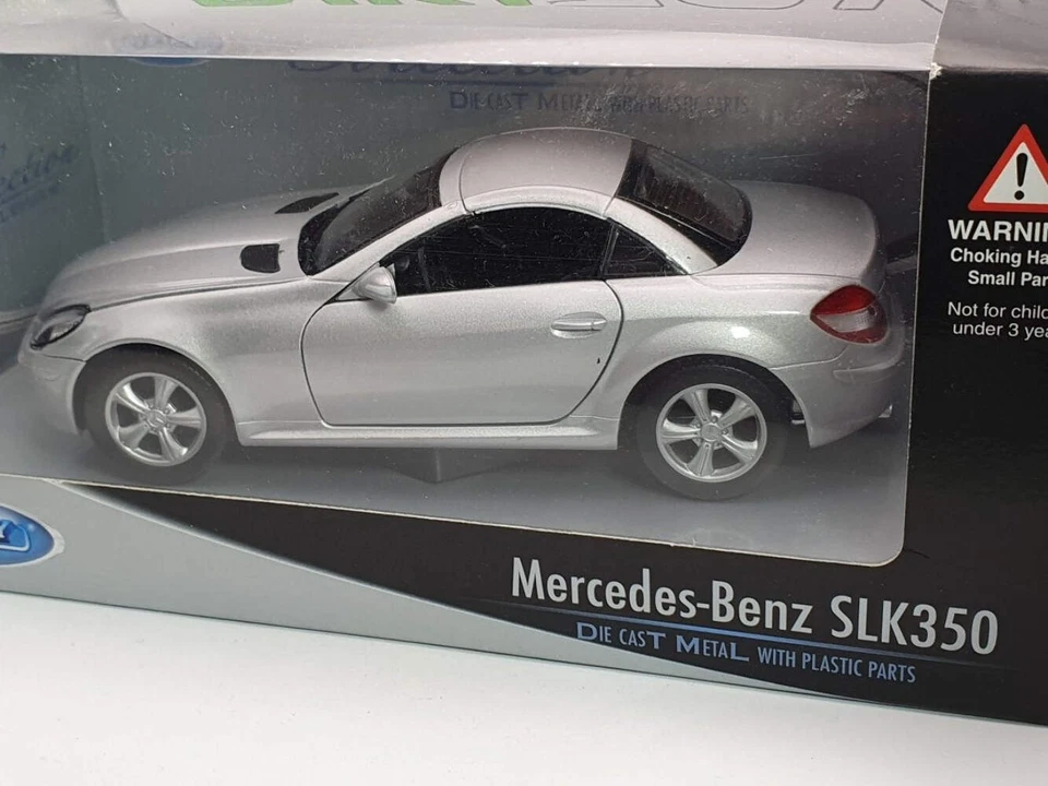 Mercedes Benz SLK 350 Welly 1/24 Argento 2005 - Immagine 3 di 3