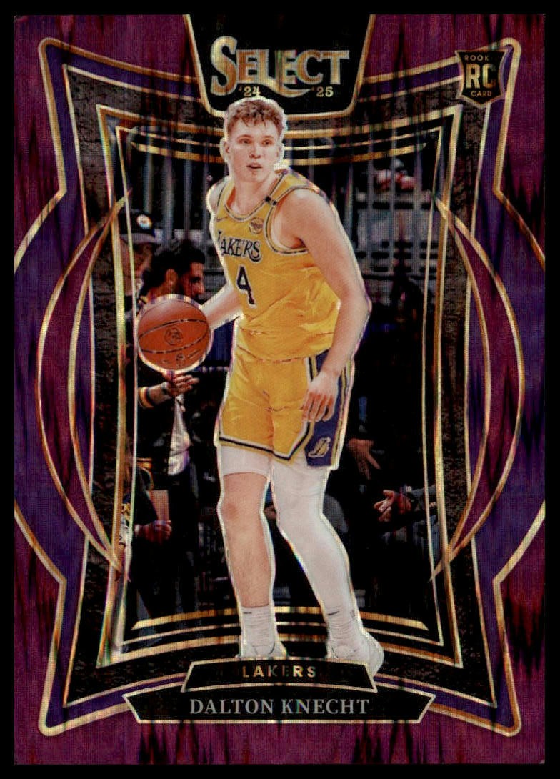 2024-25 Panini Select #91 Dalton Knecht Purple Flash Prizm #/249