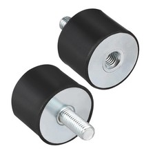 2 Pcs M10 Male Female Rubber Mounts Vibration Isolators