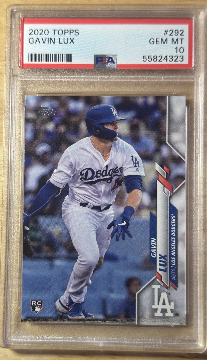 2020 Topps Gavin Lux RC #292 PSA 10 Gem Mint Dodgers