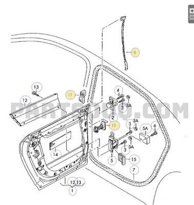 2008 Audi A8 Quattro Fensterrahmen 4E4839629E