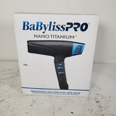 BaBylissPRO Nano Titanium Professional Ionic Dryer Black & Blue | BNTMB9100