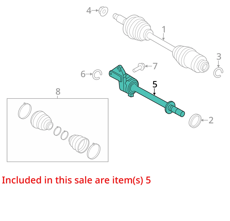 Eixo dianteiro passageiro Ford Fusion 2010-2012 Cv C/v QIDN4 - Imagem 3 de 4