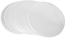 200 Pieces Clear Badge Film Circle 3.35Inch Transparent Badge Protective Film fo