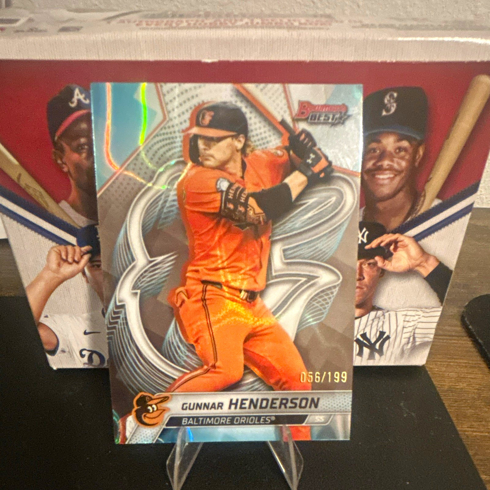 Topps 2025 Bowman's Best Aqua Lava Refractor Gunnar Henderson #36 Orioles /199