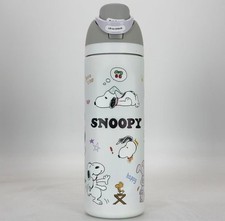 Owala Snoopy/KT stainless steel insulated water bottle flip lock 24oz WHITE
