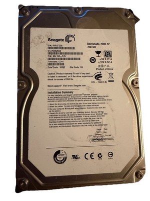 Seagate Barracuda 7200.12 ST3750528AS 750 GB 3.5'' SATA II Hard Drive