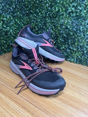 Brooks Cascadia 16 GTX Womens Size 12 Medium B Blackened Pearl Coral Sneakers