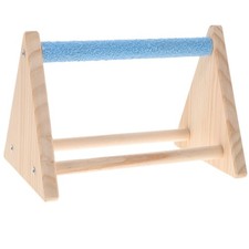 Parrot Wood Climbing Stand Bird Toy Rack for Small Birds 22x15x14 cm