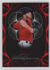 2024 Leaf Trinity Black Red 1/1 Carter Holton #45 9cf