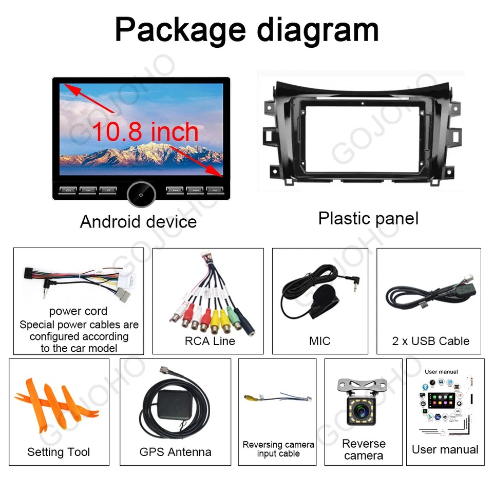 Radio estéreo para automóvil Android 15 Carplay para Nissan NAVARA Frontier NP300 2016-2019 Foto 2 de 4