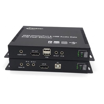 4KP60 Displayport (DP) over Fiber Extender with Band Width 18Gbps Support DP 1.2
