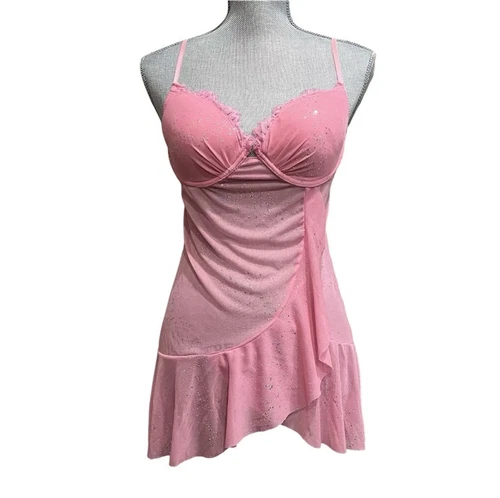 UNDERCOVER Vestito Babydoll Victoria's Secret 36C Sparkly Barbiecore Sexy Little Things