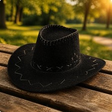 Cowboy Hat Classic Western Hat Gender-Neutral for Photoshoots