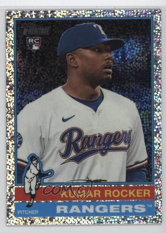 2025 Topps Heritage Chrome Silver Sparkle Refractor Kumar Rocker #179 1b50