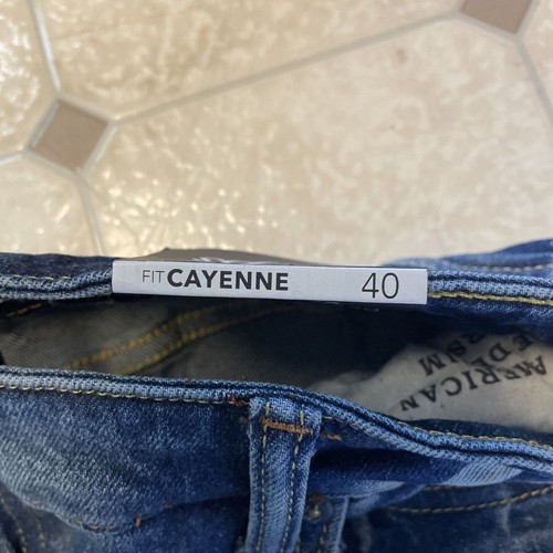 PRPS Japanese Jeans Distressed Cayenne Blue Denim Pants Stretch Mens Size 40 - Picture 7 of 16